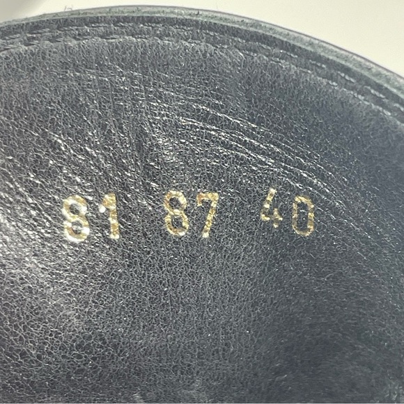 Paola Ferri Black Leather Ankle Boots – Size 10, Pull-On with Elastic Sides - Picture 9 of 10